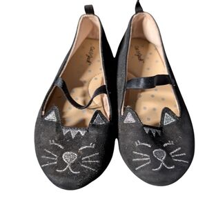 Cat & Jack Black Cat Shoes Toddler Size 10